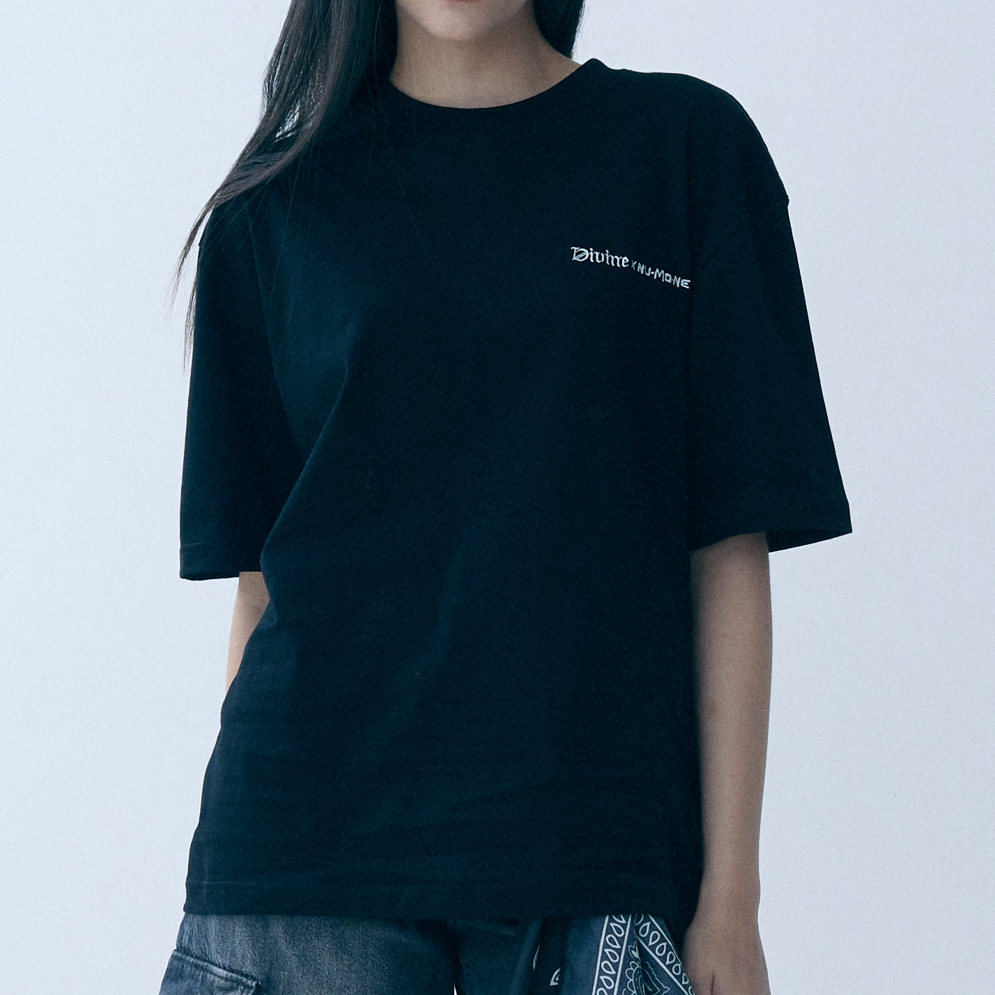 PERFECT MATCH OVERSIZE T-SHIRT (BLACK)