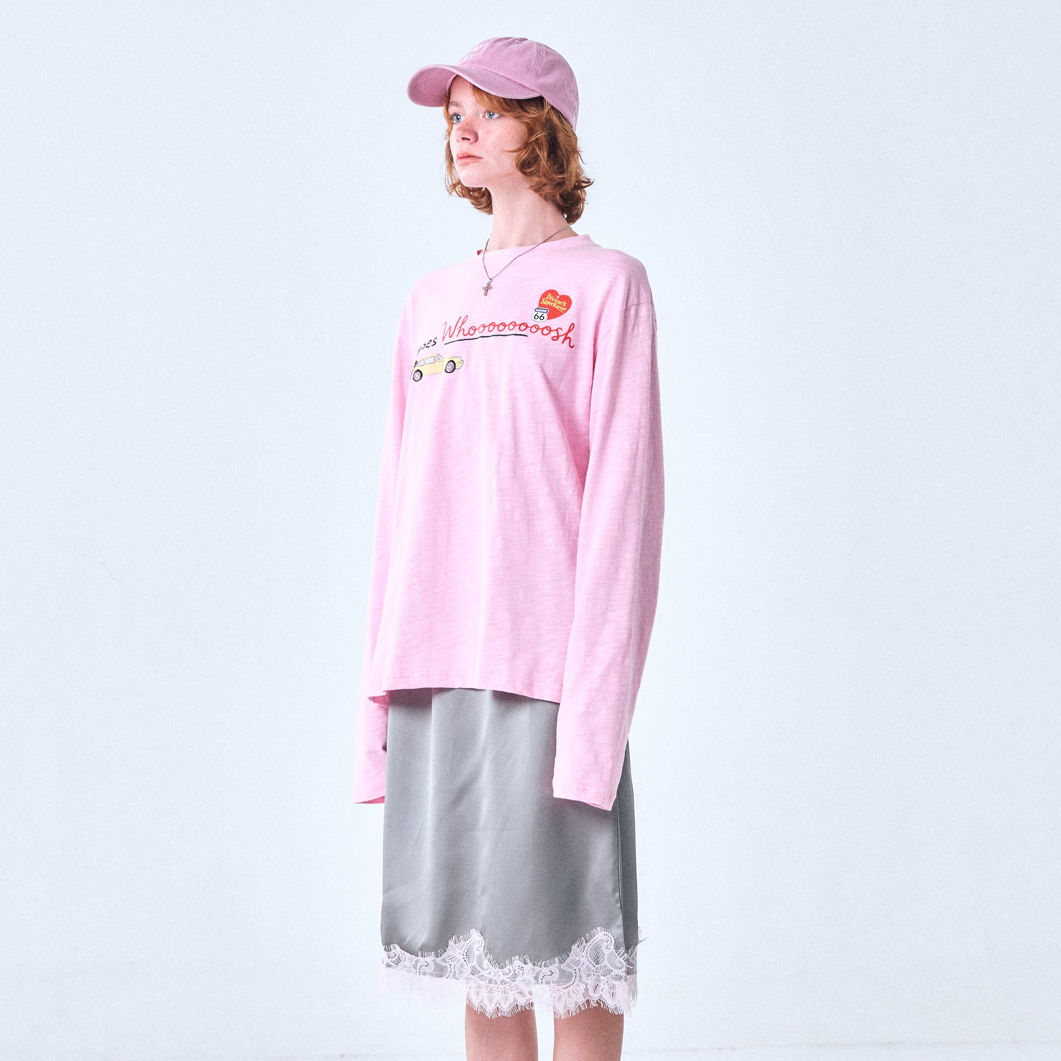 KARRR LONG SLEEVE TEE (BUBBLEGUM PINK)