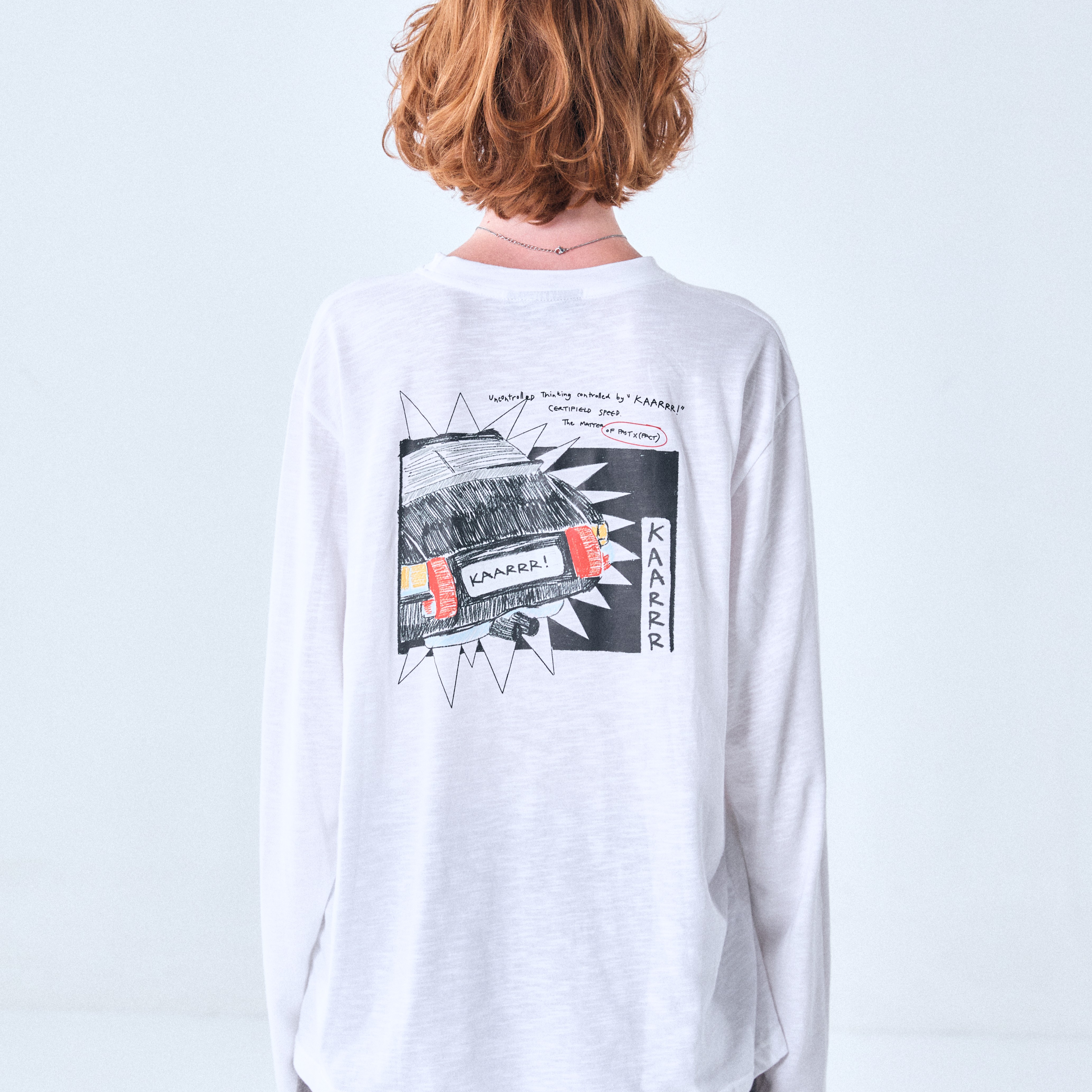 KARRR LONG SLEEVE TEE (WHITE)