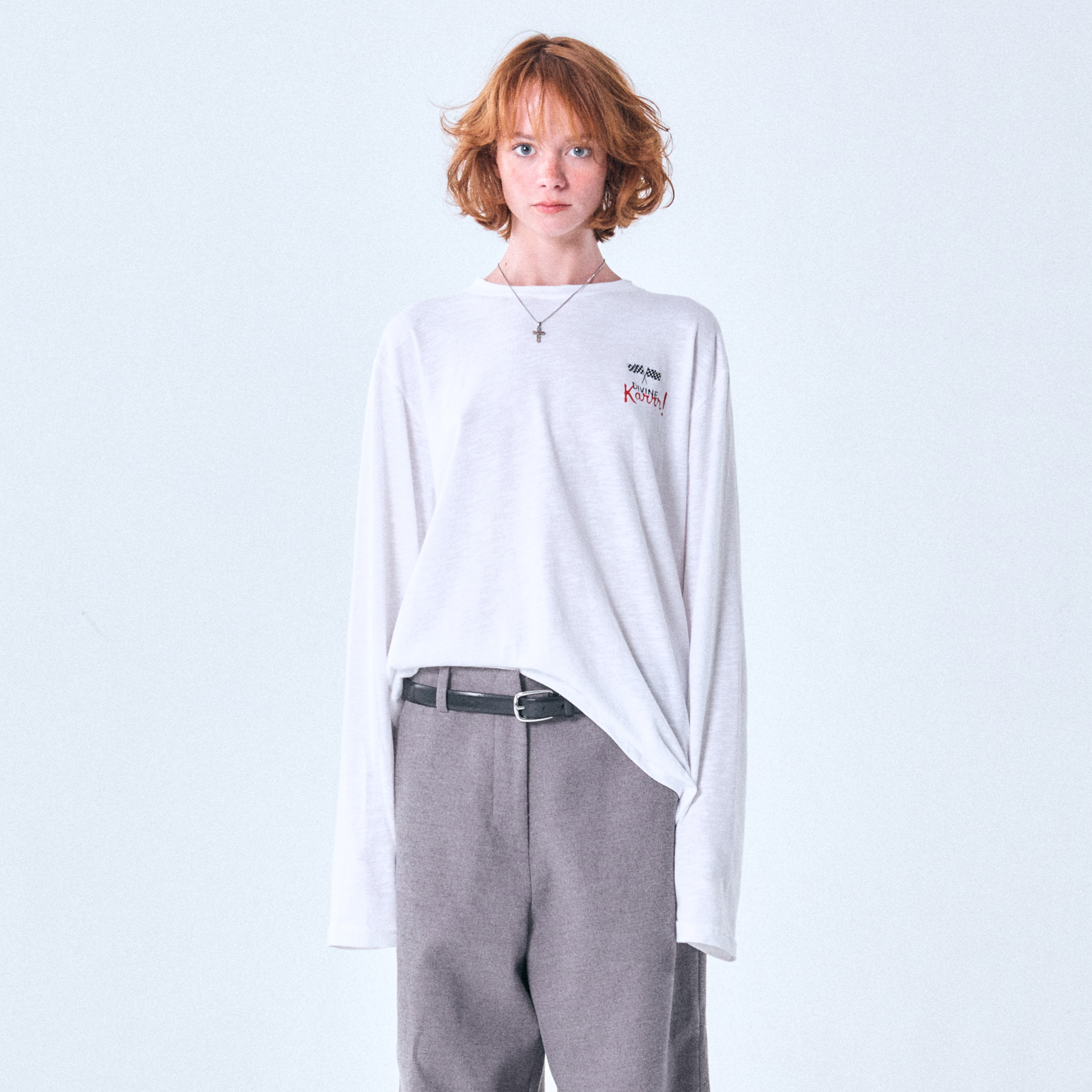KARRR LONG SLEEVE TEE (WHITE)