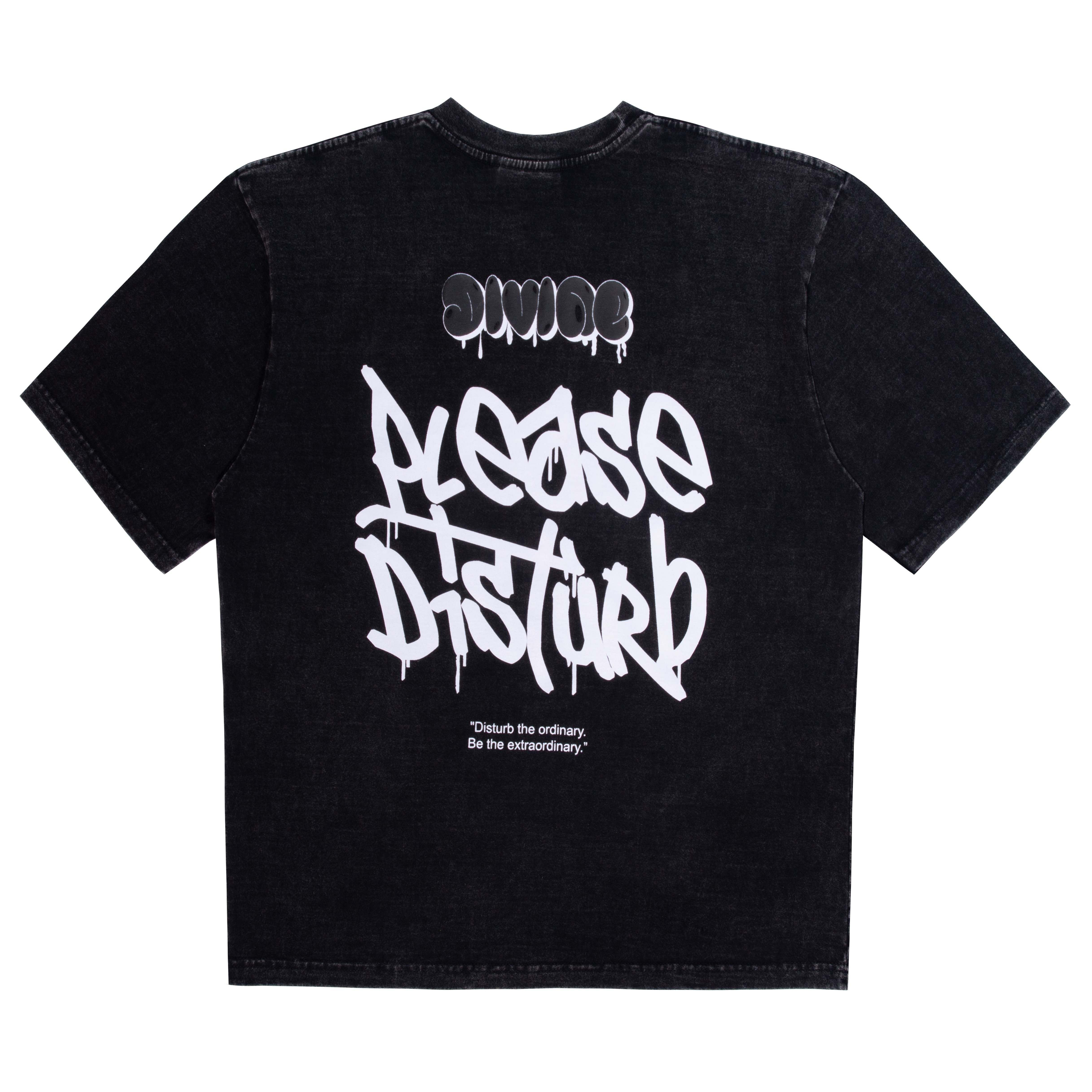 PLEASE DISTURB OVERSIZED TEE (FADE BLACK)