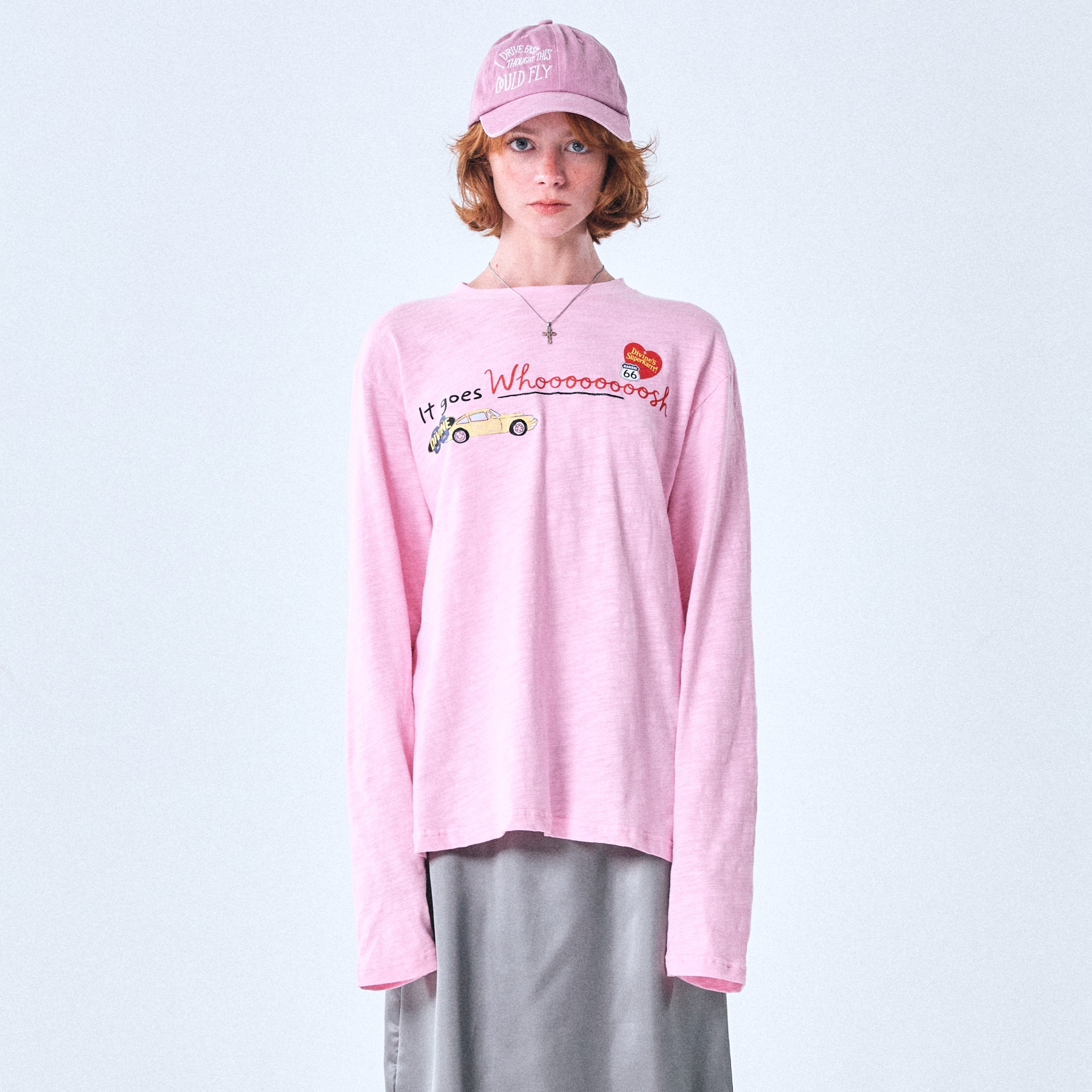 KARRR LONG SLEEVE TEE (BUBBLEGUM PINK)